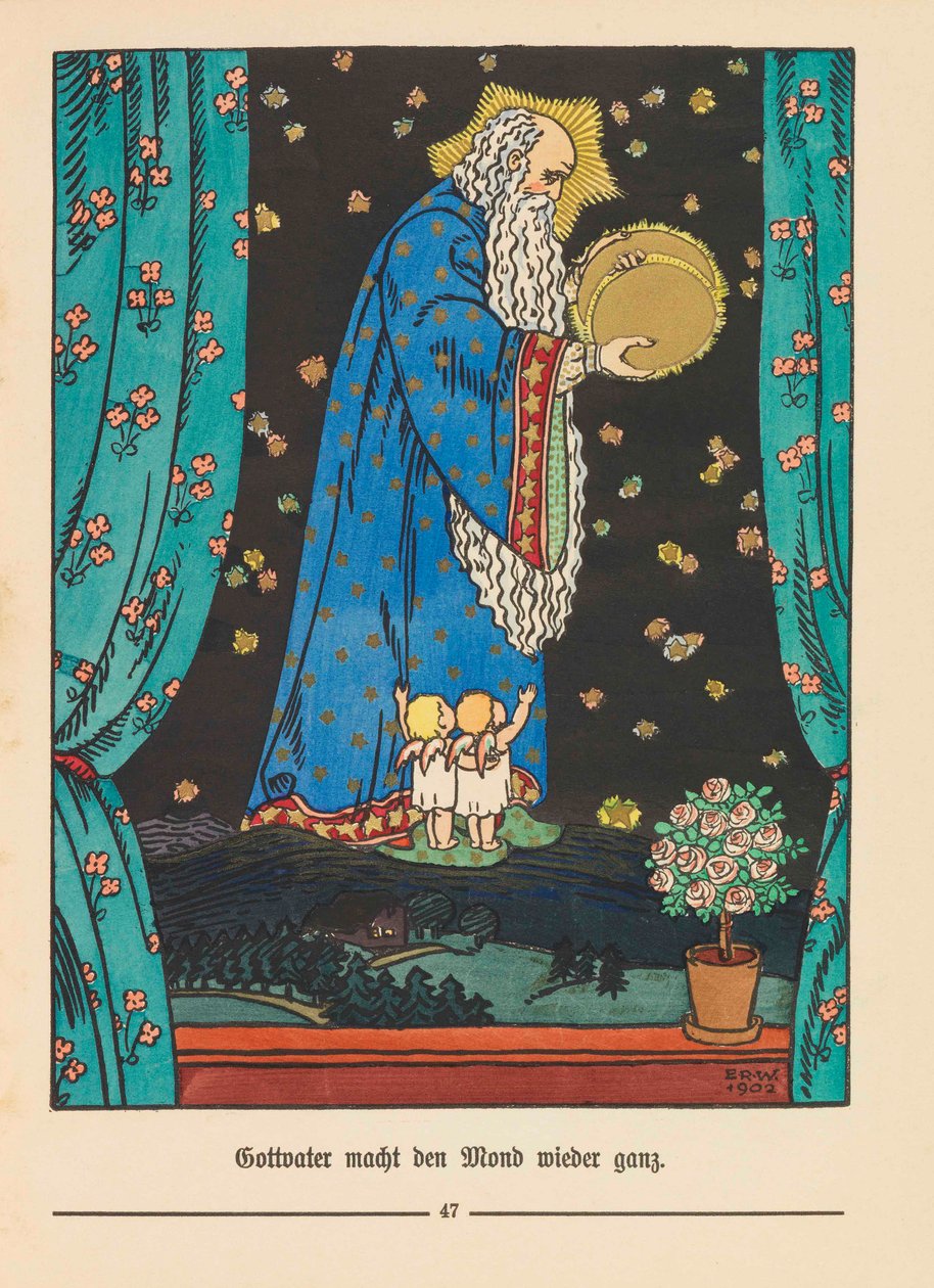 Illusztráció a Der Buntscheckhez, Richard Dehmel, 1904. alkotó: Emil Rudolf Weiss