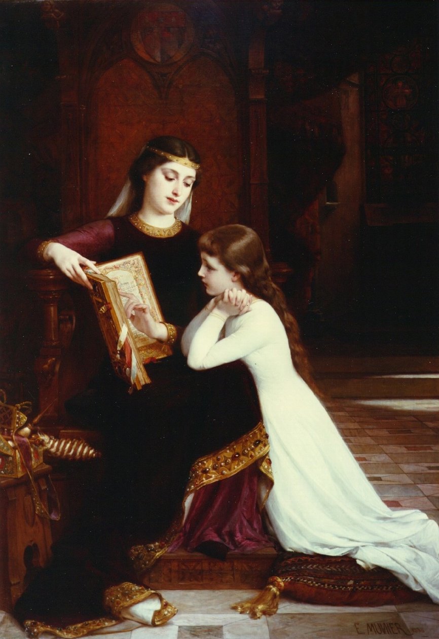 Az olvasás lecke alkotó: Emile Munier
