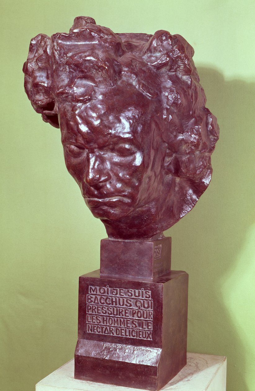Ludwig van Beethoven (1770-1827) portré mellszobra 1901 (bronz) alkotó: Emile Antoine Bourdelle