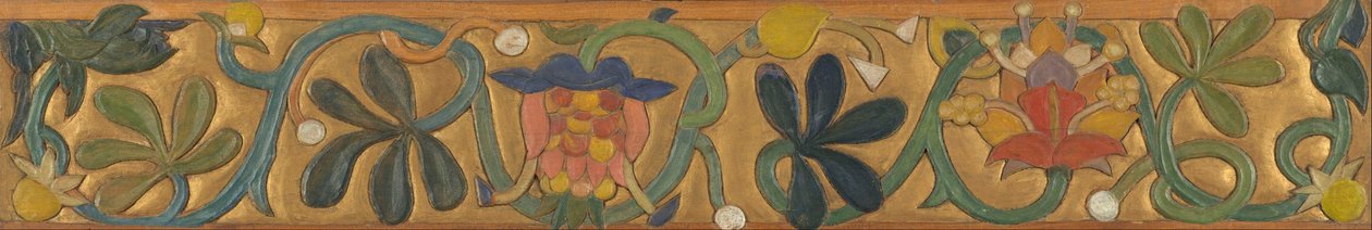 Indák és virágok díszített tábla alkotó: Emile Bernard