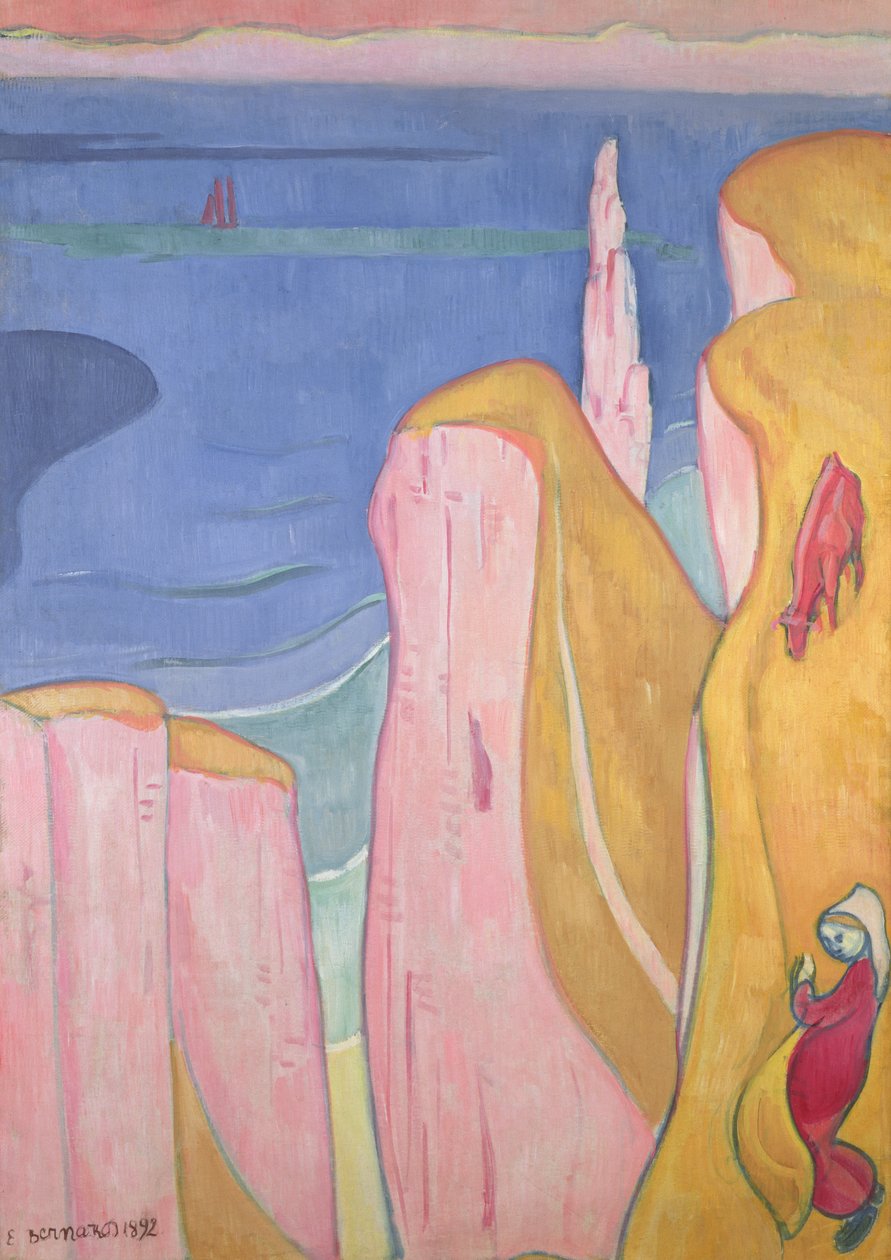 Az yporti sziklák, 1892 alkotó: Emile Bernard