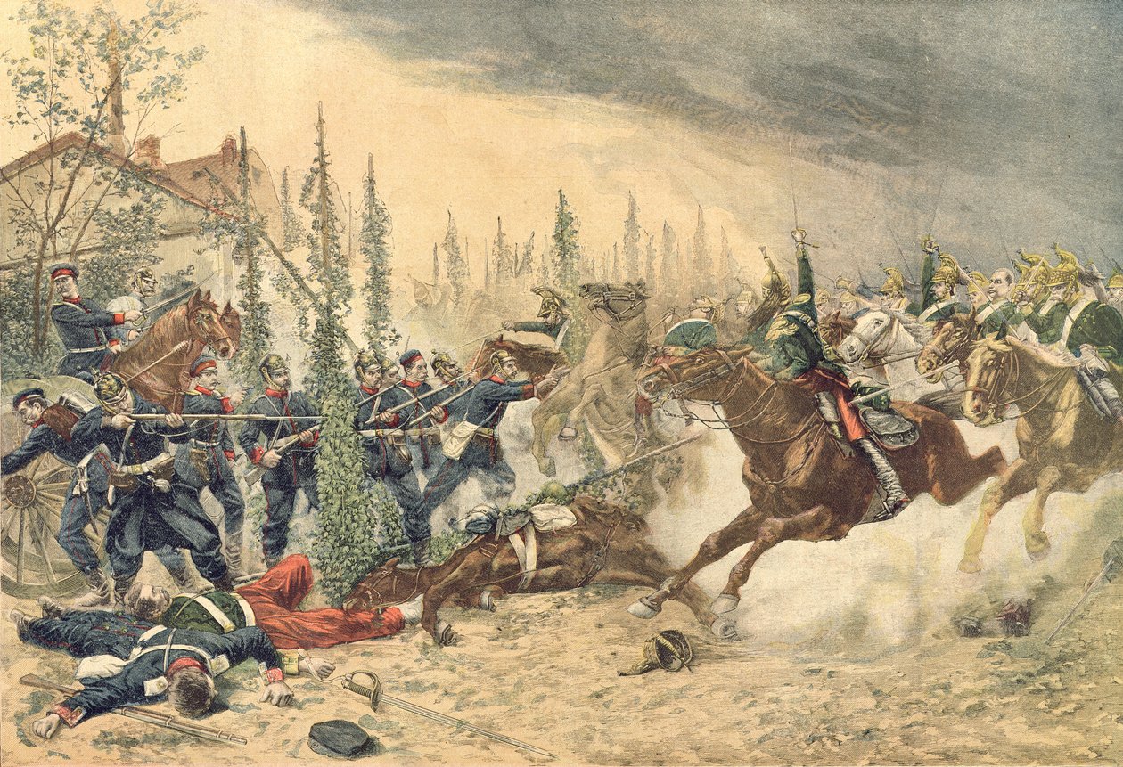 A dragonyosok a gravelotte-i csatában 1870. augusztus 16-án, a 