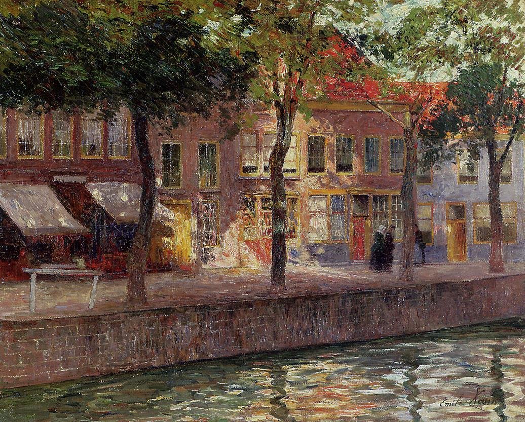 Csatorna Zeelandben alkotó: Emile Claus