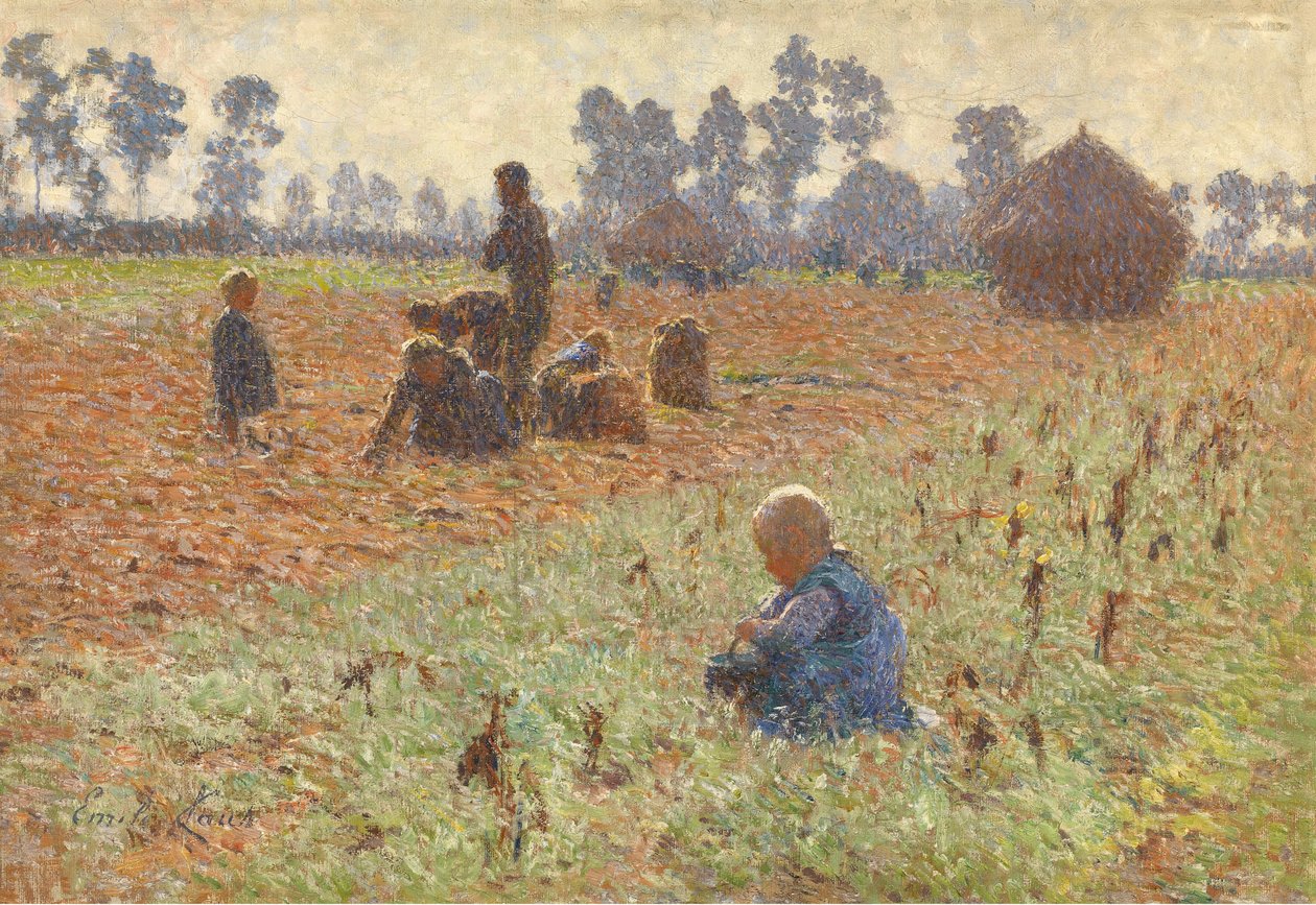 Kukorica összegyűjtése alkotó: Emile Claus