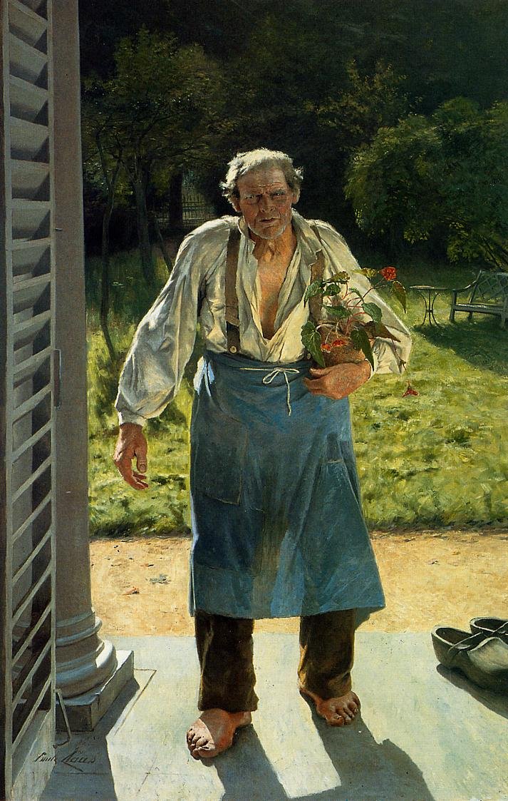 A régi kertész Le Vieux Jardinier, Oude Tuinman alkotó: Emile Claus