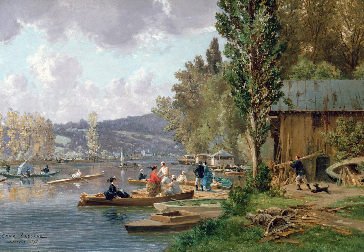 Bougival, 1873 alkotó: Emile Edme Laborne