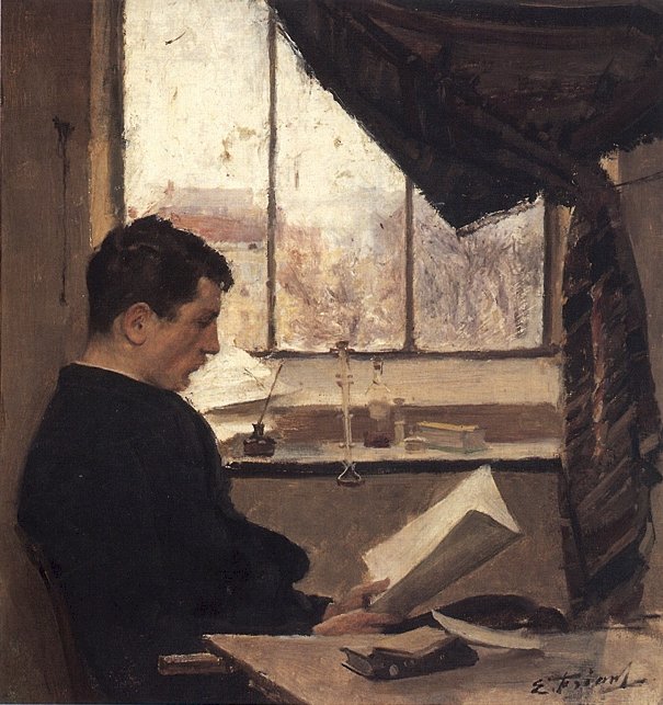 Önarckép, mondja Egy diák Önarckép: n alkotó: Emile Friant
