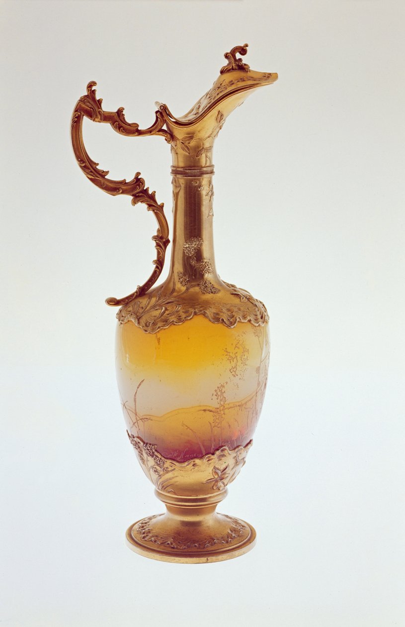 Ewer, ezüst aranyozással, Nancy, 1870 körül alkotó: Emile Galle
