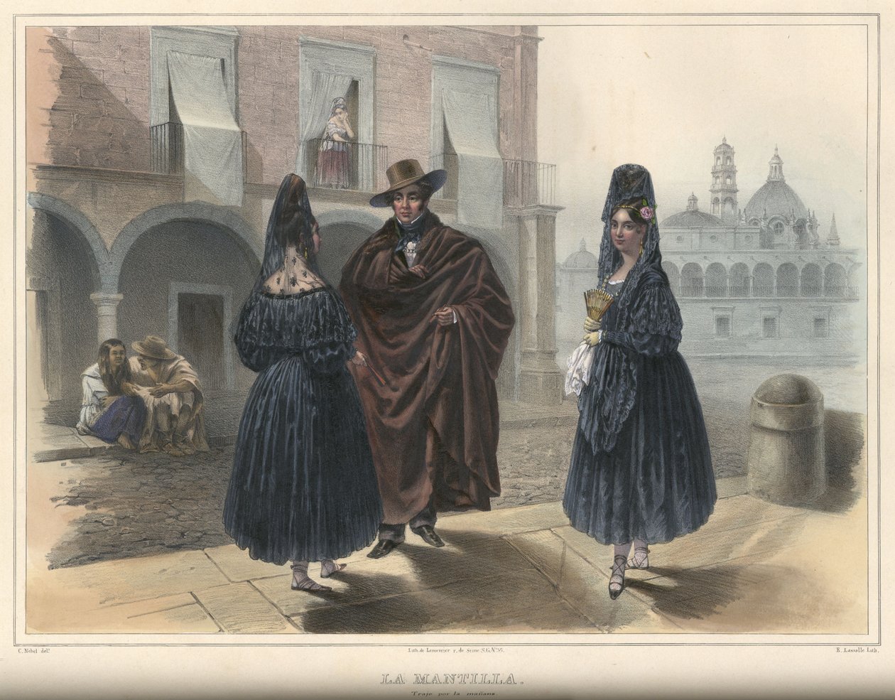 La Mantilla, jelmezcsoport alkotó: Emile Lassalle