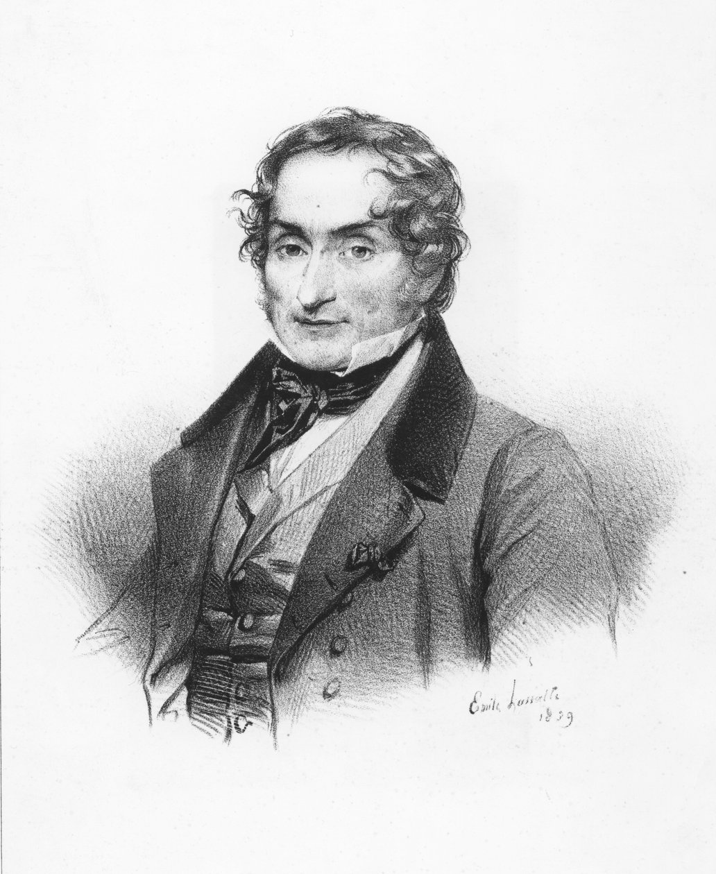 Charles Nodier portréja alkotó: Emile Lassalle