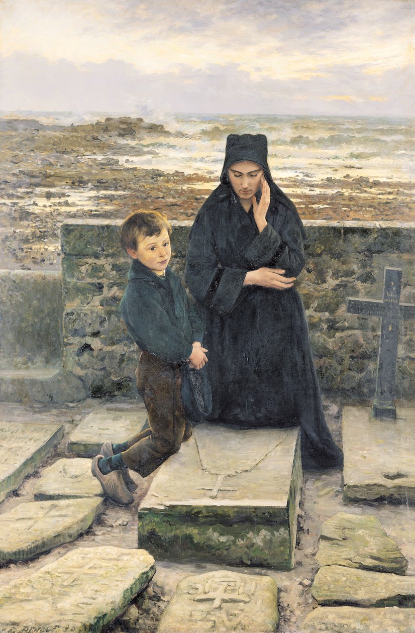 Az Ile de Sein özvegye, 1880 alkotó: Emile Renouf