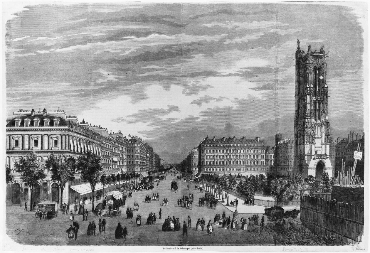 Párizs, Boulevard de Sevastopol alkotó: Emile Theodore Therond