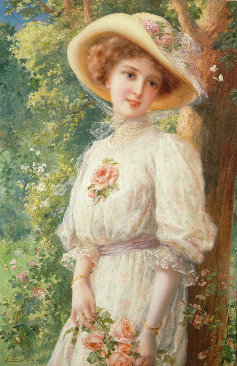 Tavasz kisasszony, 1910 alkotó: Emile Vernon