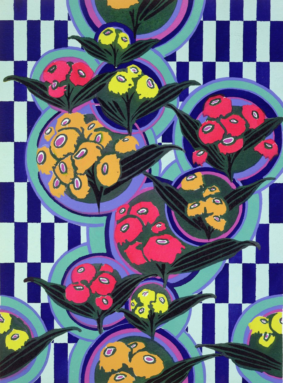Tervezési motívum a „Floreal: New Designs & Colors”-tól alkotó: Émile Allain Séguy