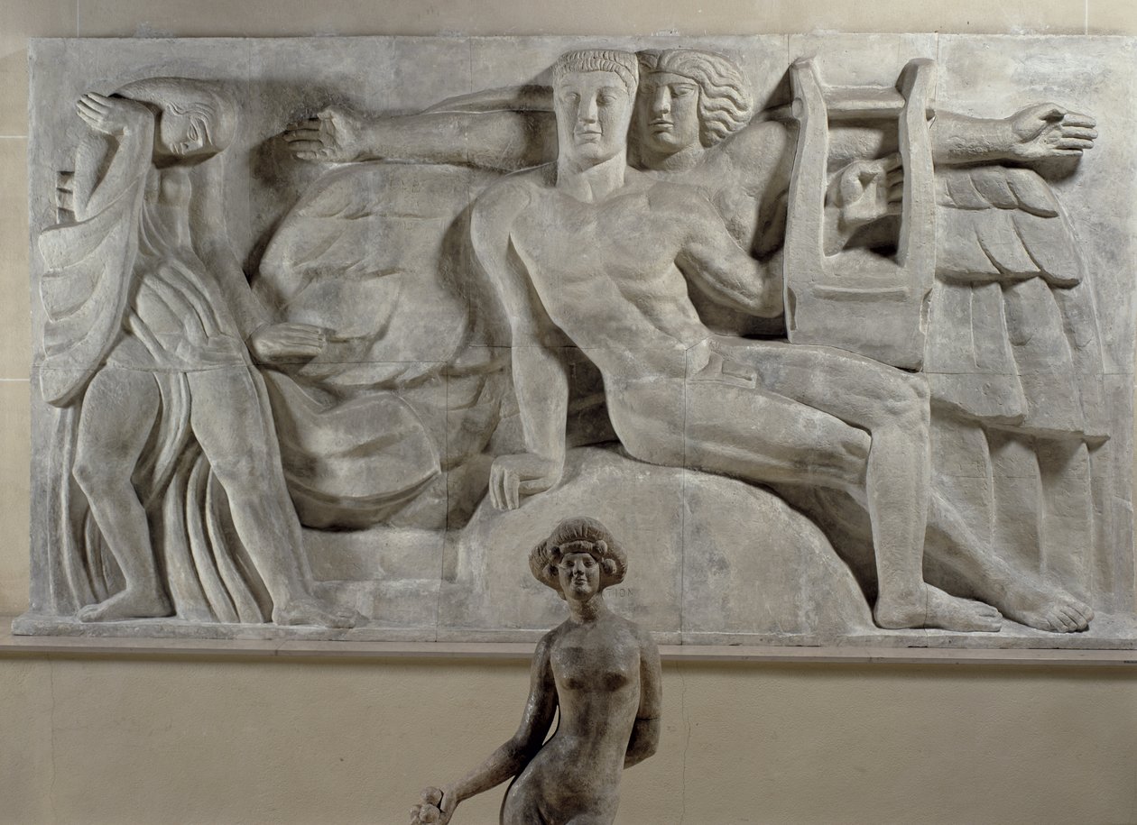 Apolló meditációban egy múzsával, 1912 alkotó: Emile Antoine Bourdelle