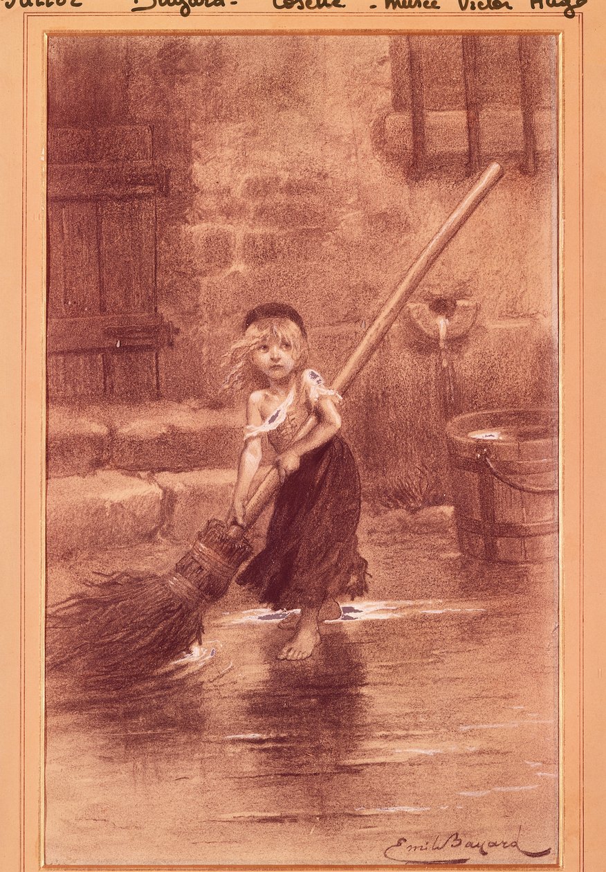 Cosette, illusztráció Victor Hugo 