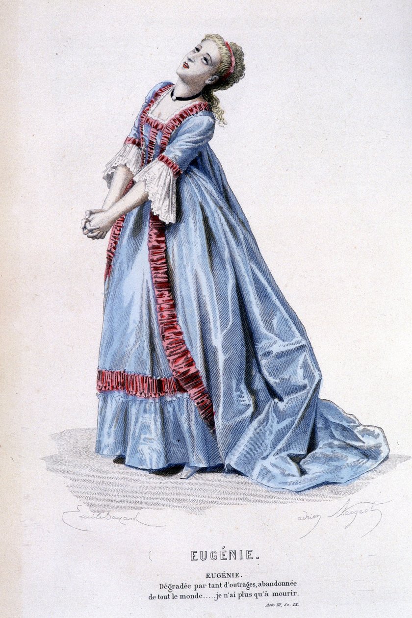 Beaumarchais (1732-1799) teljes munkája, Edouard Fournie, Ed. Laplace, Sanchez et Cie, Párizs 1876 (metszet) alkotó: Emile Antoine Bayard