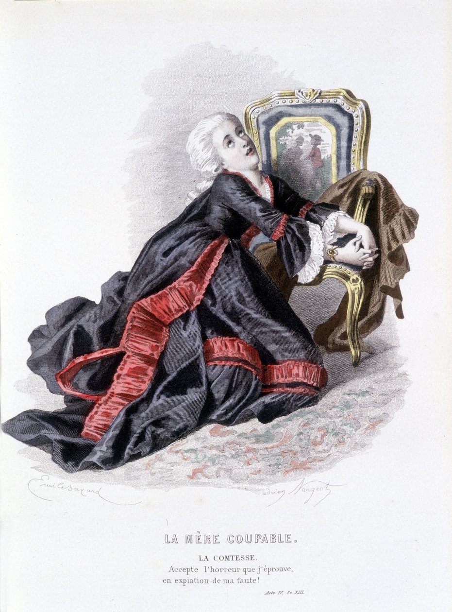 Beaumarchais (1732-1799) teljes munkája, Edouard Fournier, szerk. Laplace, Sanchez et Cie, Párizs 1876 (metszet) alkotó: Emile Antoine Bayard
