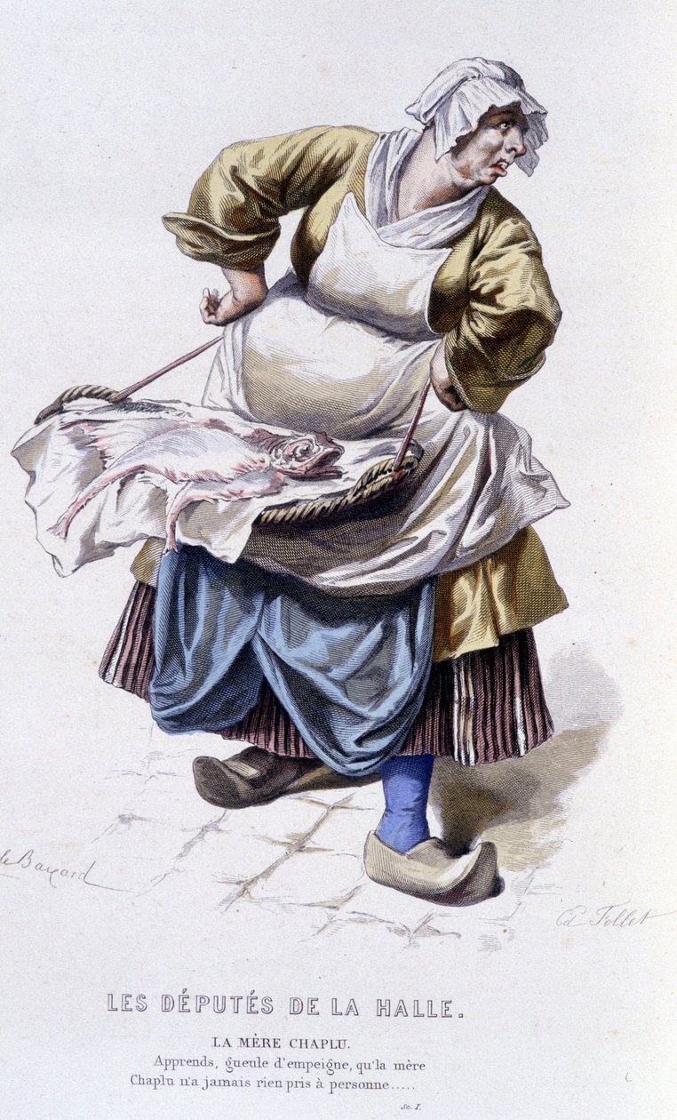 Beaumarchais (1732-1799) teljes munkája, Edouard Fournier. Emile Bayard rajza. Szerk. Laplace, Sanchez et Cie, Párizs 1876. Ez Chaplu anya a „The Deputies of the Hall”-ban. alkotó: Emile Antoine Bayard
