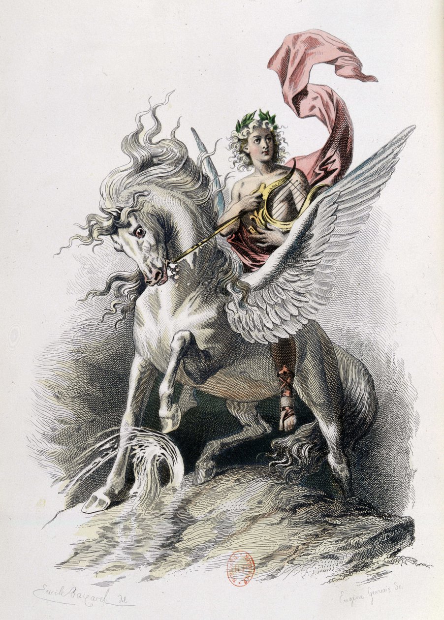 Költői művészet műalkotásokban – Nicolas Boileau. Illusztráció E. Bayard. Párizs 1873, Laplace Sanchez és Cie éditeurs (metszet) alkotó: Emile Antoine Bayard