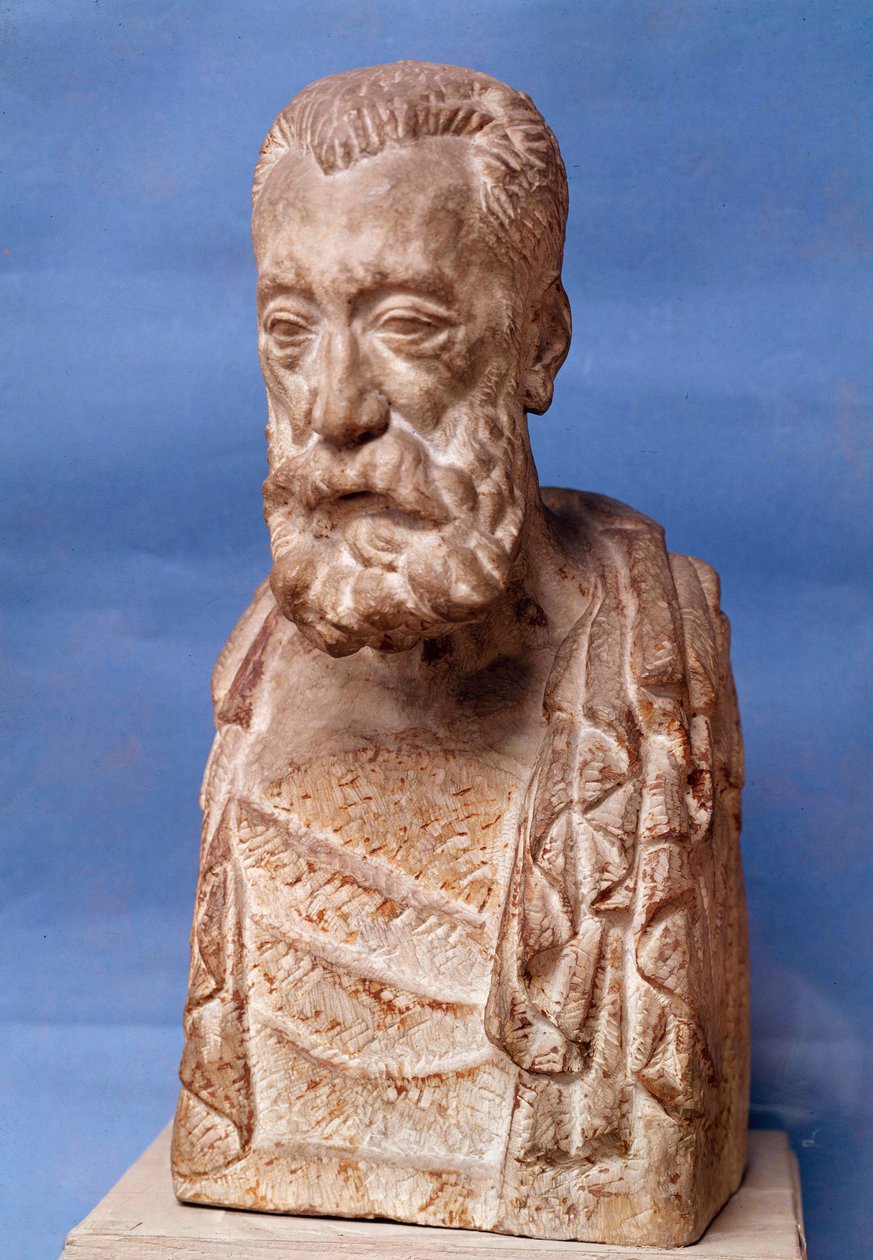 Anatole France (1844-1924) francia író mellszobra Antoine Bourdelle (1861-1929) szobra XX. századi Párizs, Musee Bourdelle alkotó: Emile Antoine Bourdelle