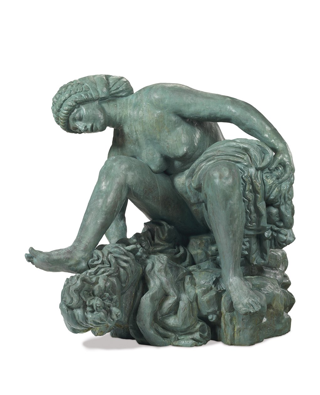Széles guggoló fürdőző; Nagy guggoló fürdőző alkotó: Emile Antoine Bourdelle