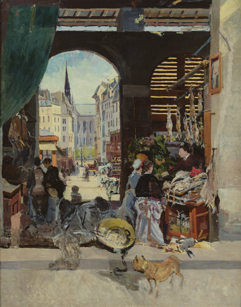 A Carmes piac, Rue Maubert alkotó: Emile Antoine Guillier