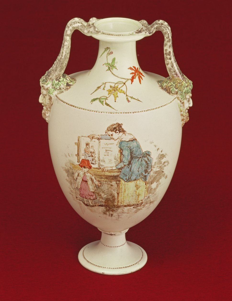 Wedgwood váza, 19. század vége alkotó: Emile Aubert Lessore