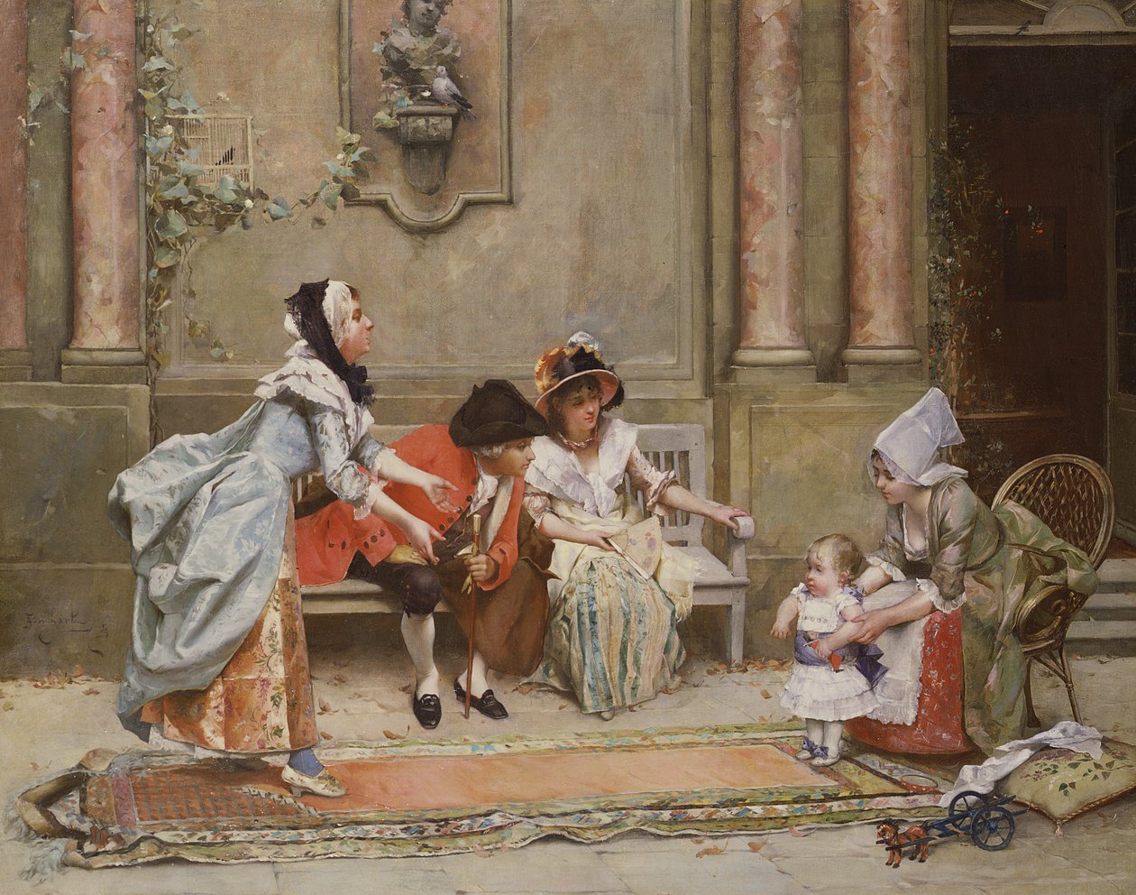 Az első lépések alkotó: Emile August Pinchart
