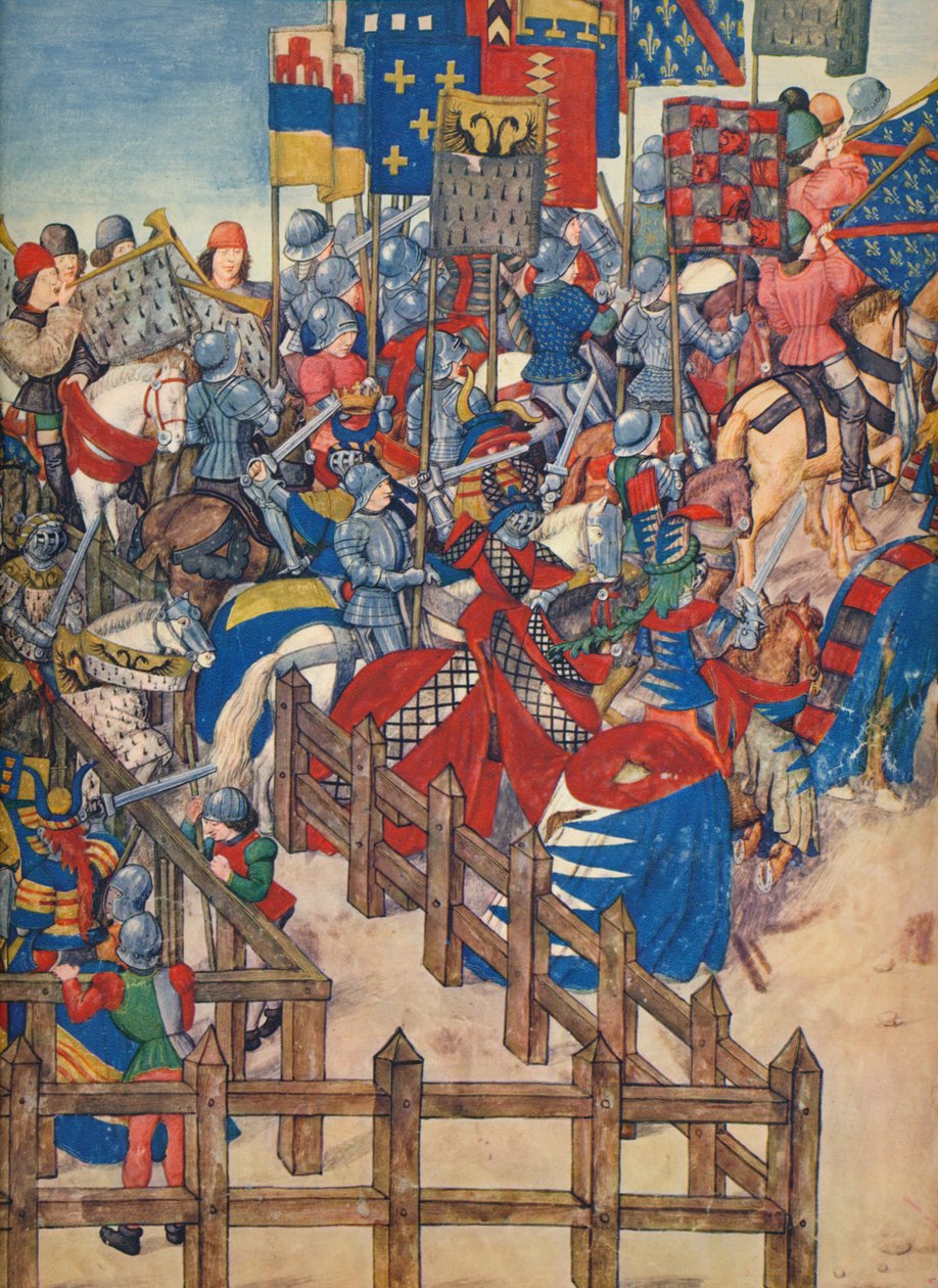 A bajnokság vége Bruges-ben, 1392. március 11., 1937. XV. század. alkotó: Emile Aurele van Moe