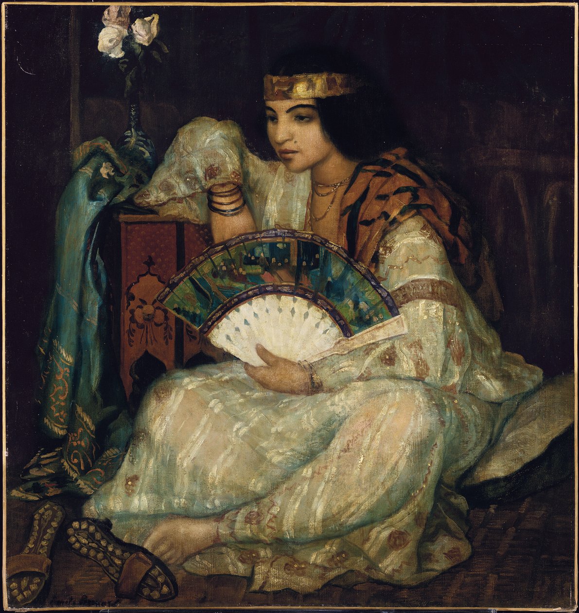 Ülő keleti szépség alkotó: Emile Bernard