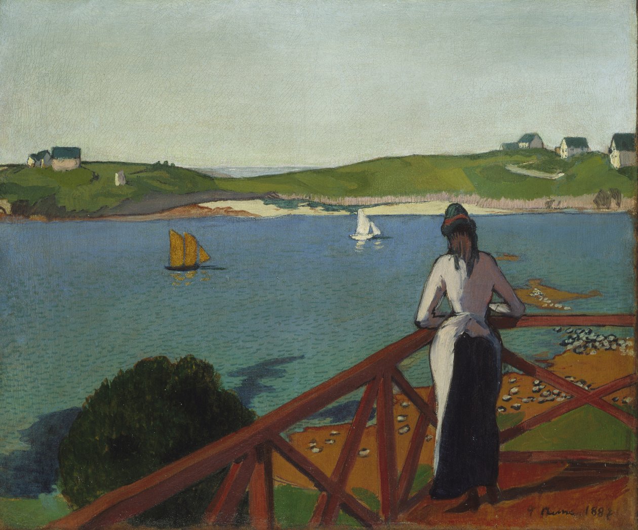 Délután Saint-Briacban, 1887 alkotó: Emile Bernard