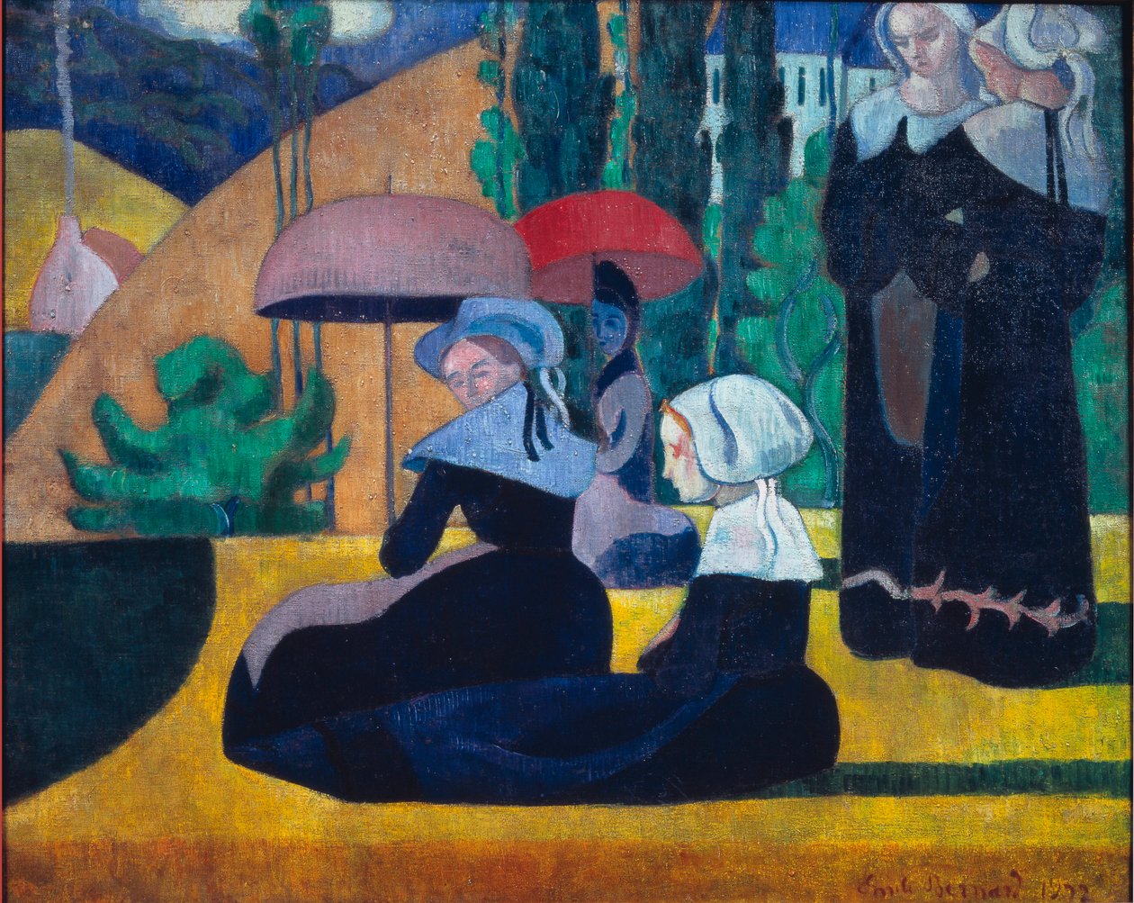 Breton nők az árnyékban alkotó: Emile Bernard