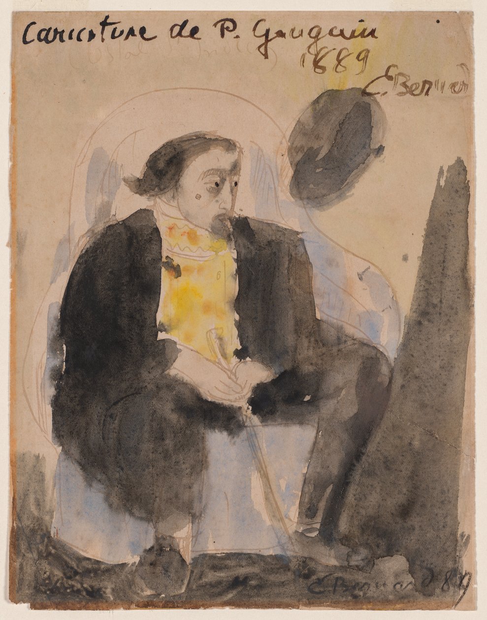 Paul Gauguin karikatúrája alkotó: Emile Bernard