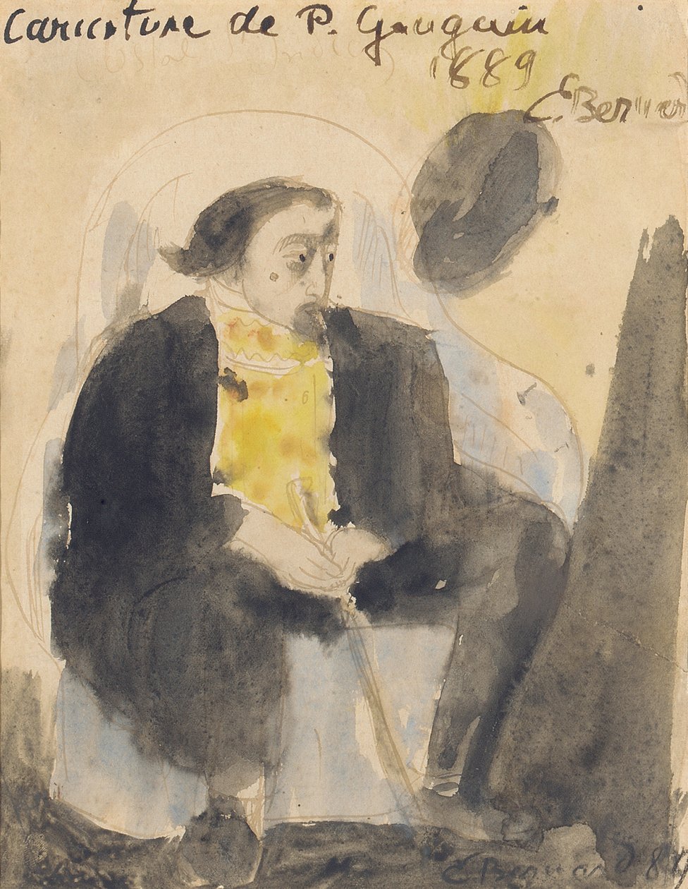 Paul Gauguin karikatúrája, 1889 alkotó: Emile Bernard