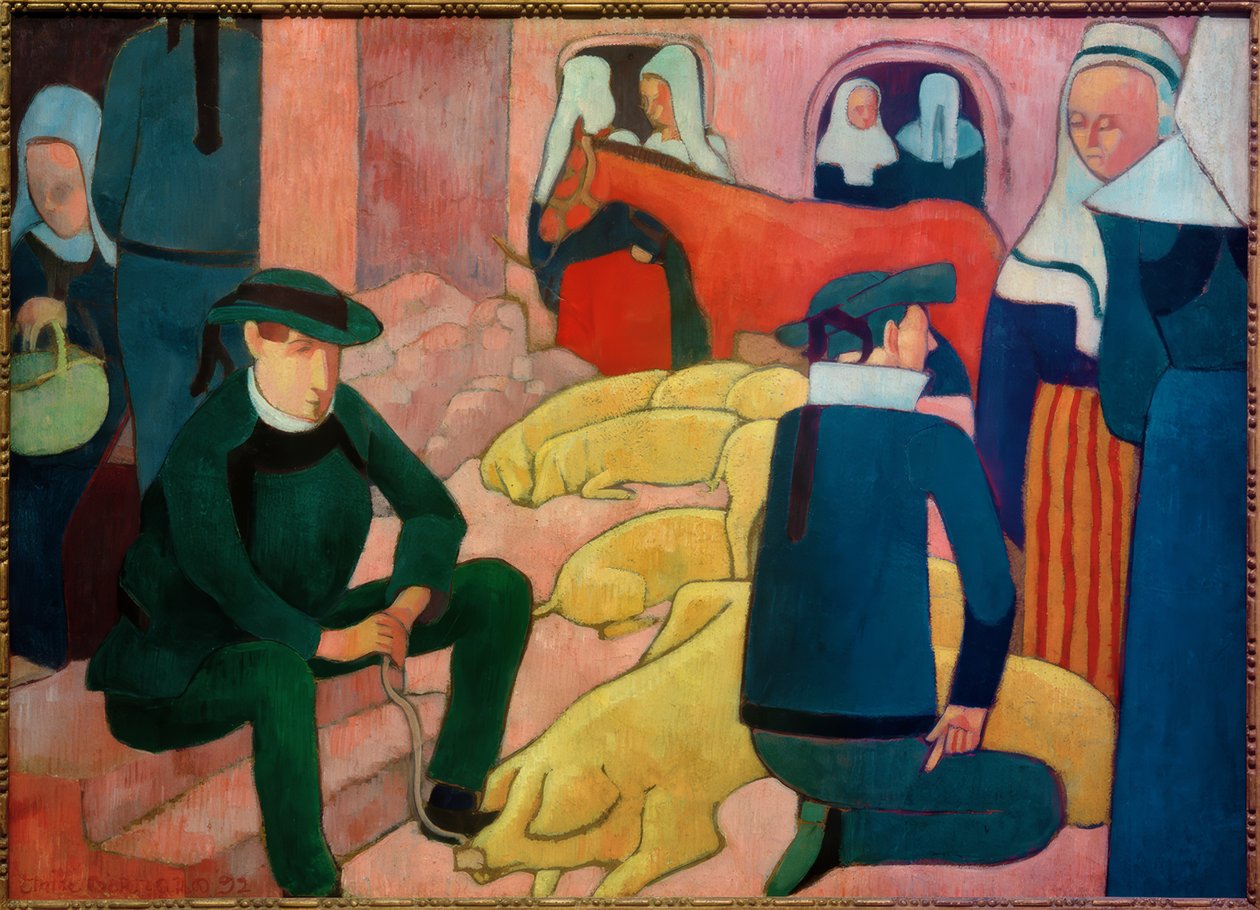 A sertéspiac alkotó: Emile Bernard
