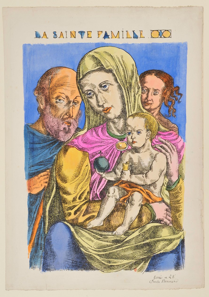 A Szent Család alkotó: Emile Bernard