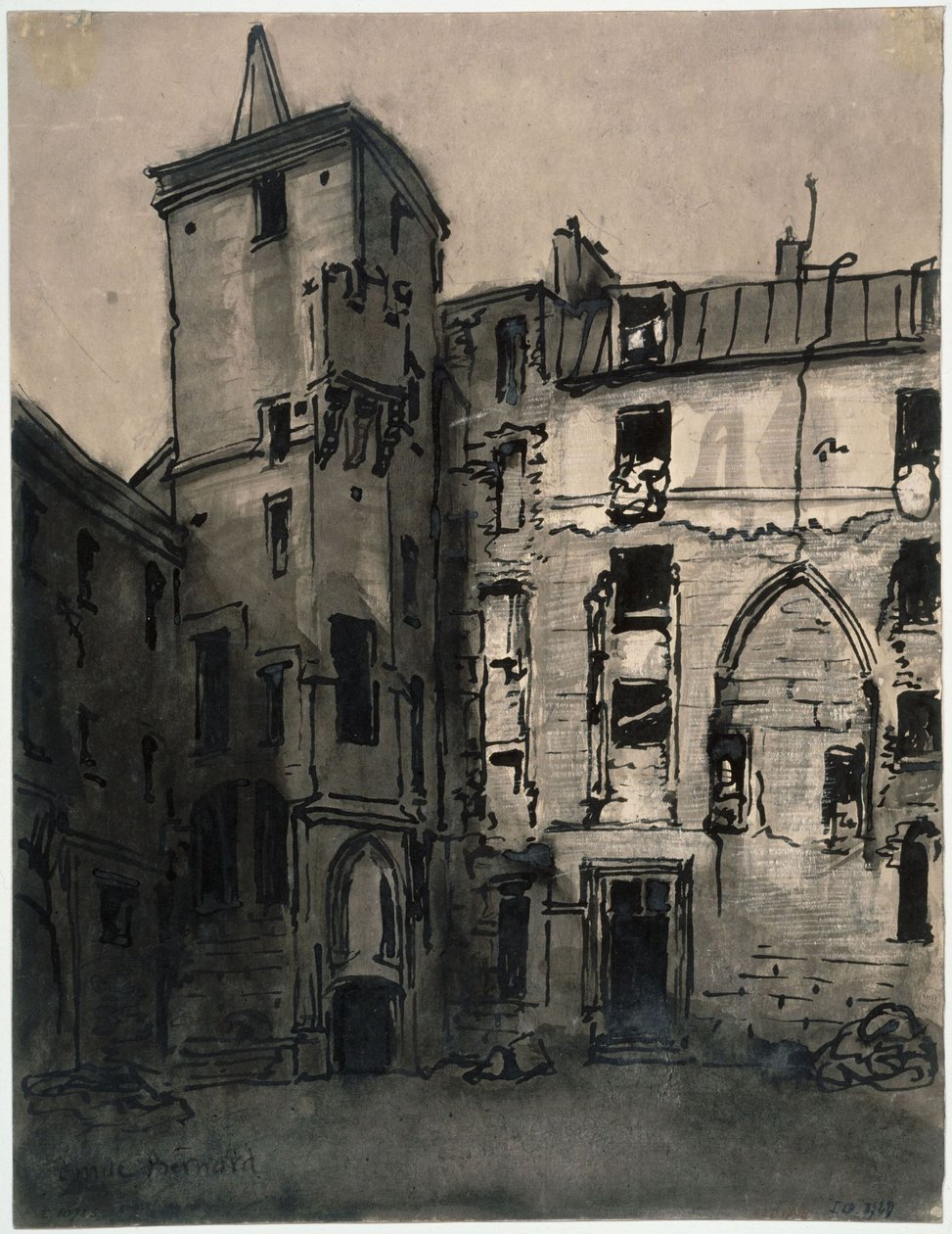 A Hôtel de Sens udvara alkotó: Emile Bernard