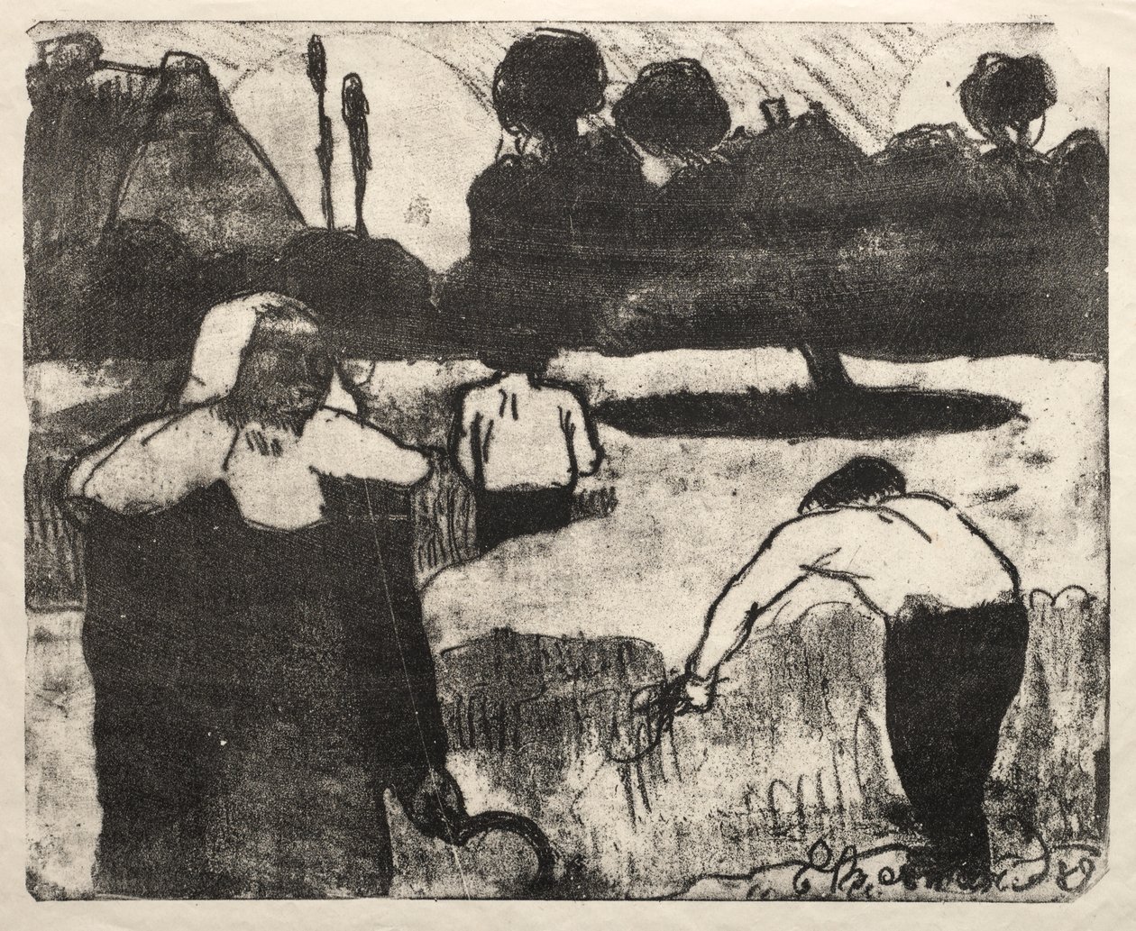 Les Bretonneries: Aratógépek alkotó: Emile Bernard