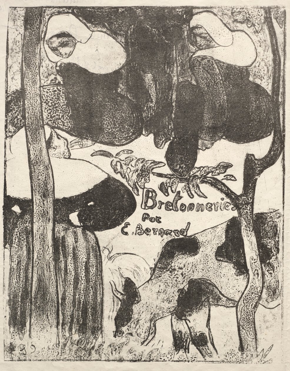 Les Bretonneries: Címlap alkotó: Emile Bernard