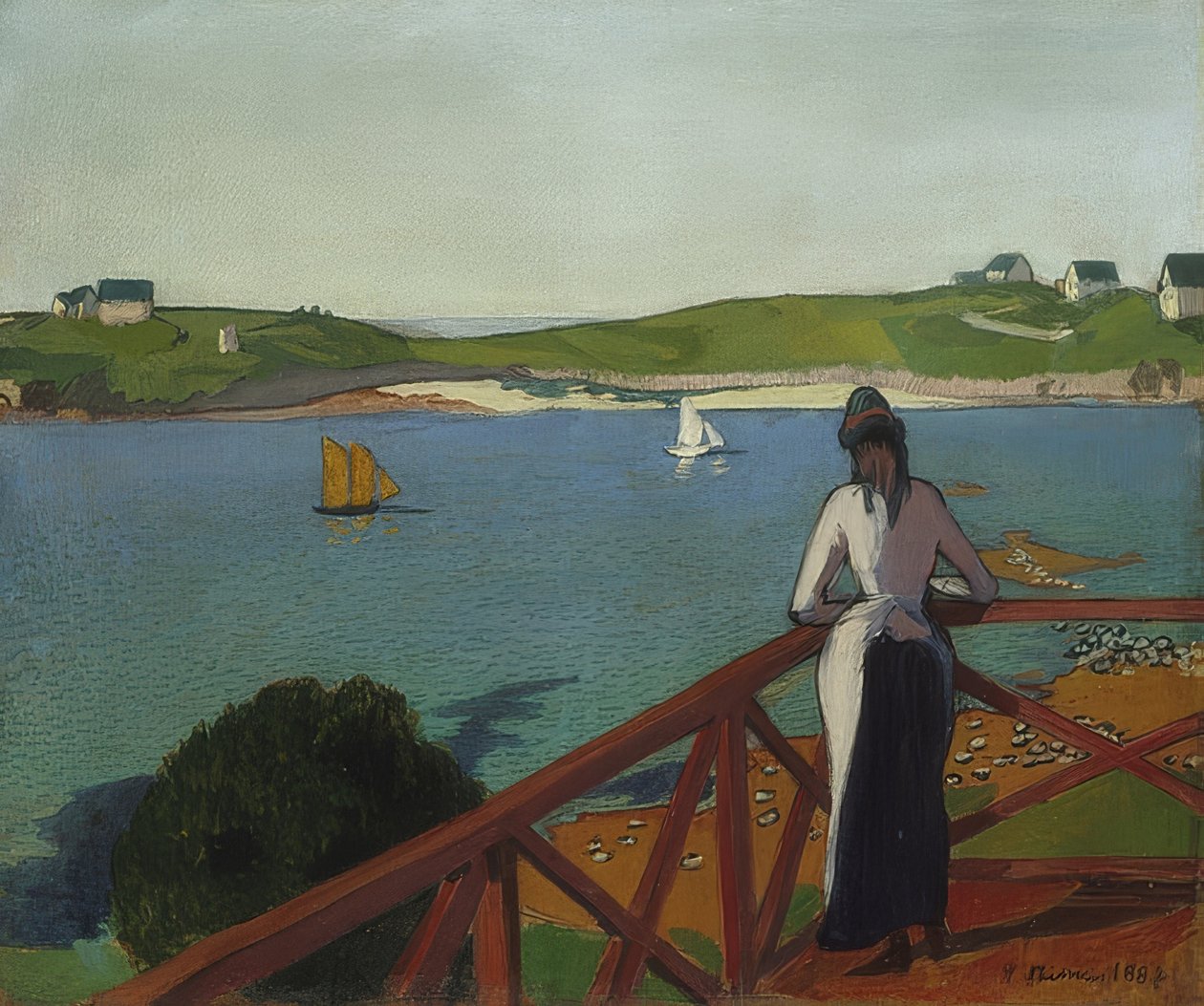 Délután Saint-Briacban. 1887 alkotó: Emile Bernard