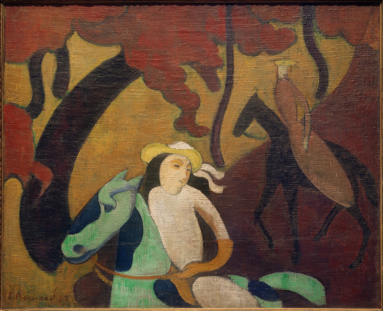 Lovasasszonyok a Robinson-szigeten alkotó: Emile Bernard
