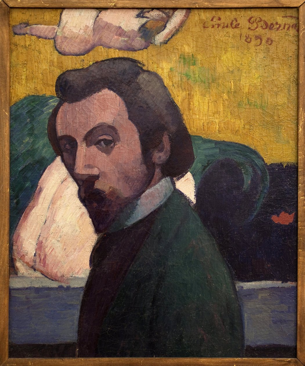 Önarckép. Emile Bernard (1868-1941) festménye. Olajfestmény alkotó: Emile Bernard