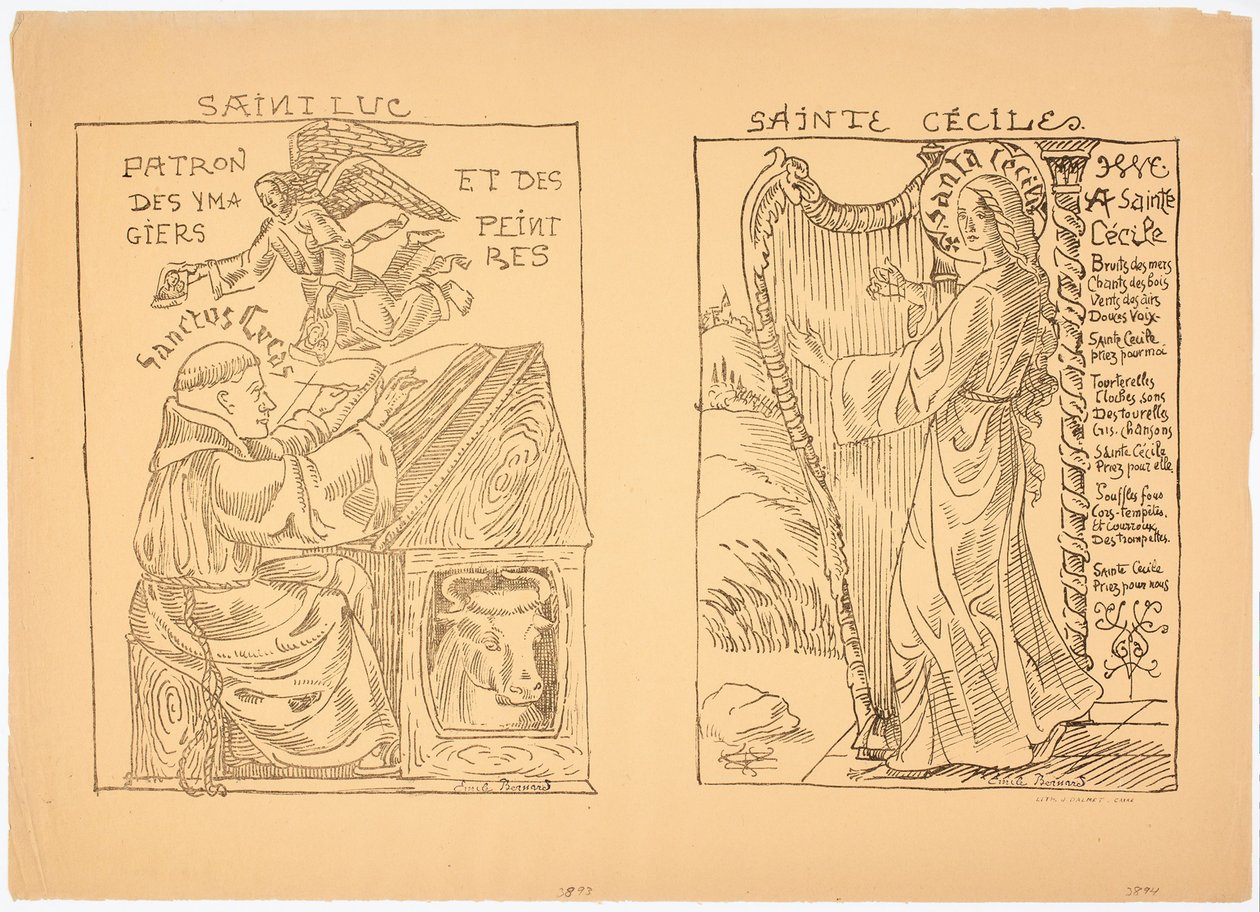 Die heilige Cäcilia alkotó: Emile Bernard