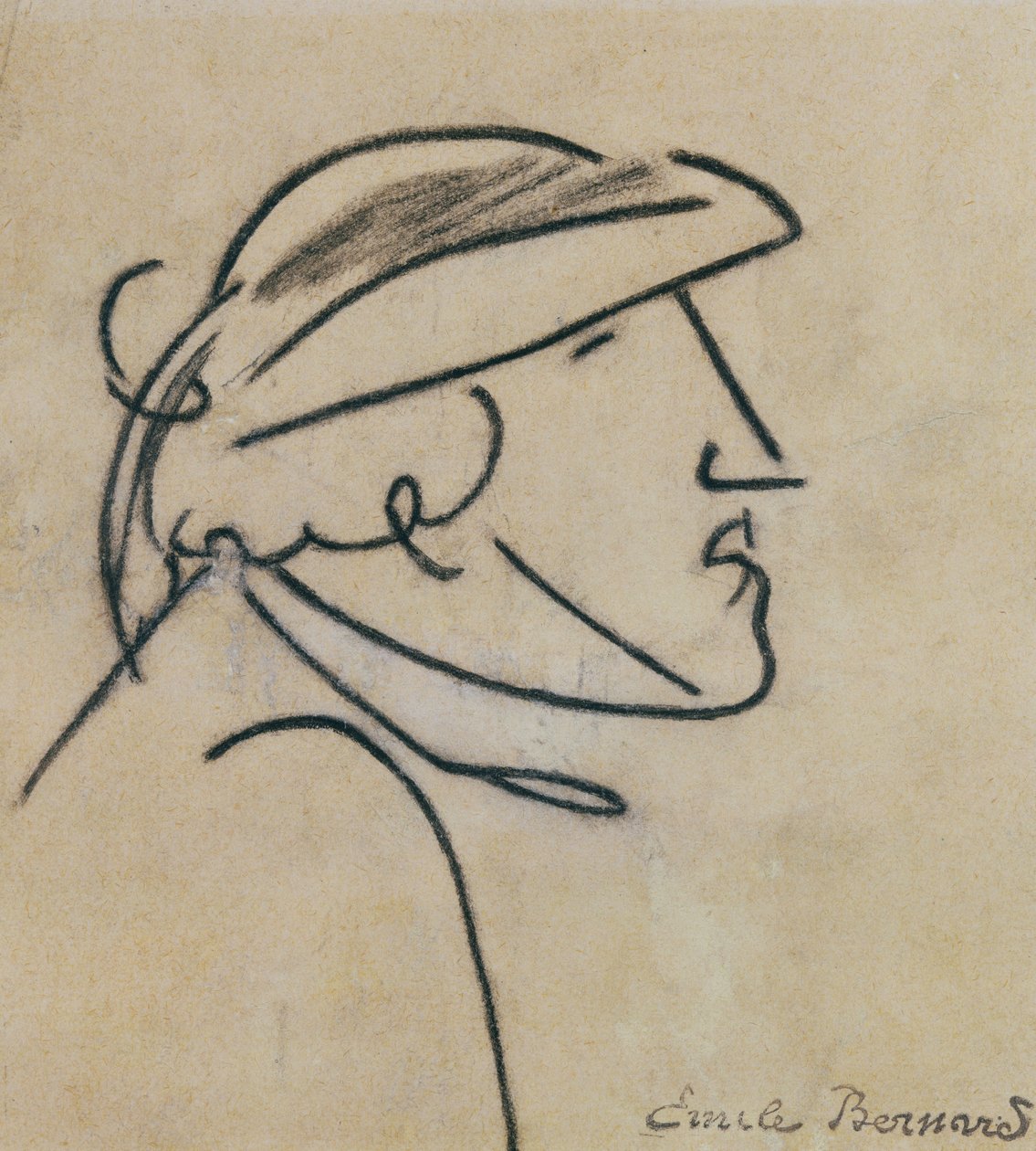 Tanulmány egy breton emberről alkotó: Emile Bernard