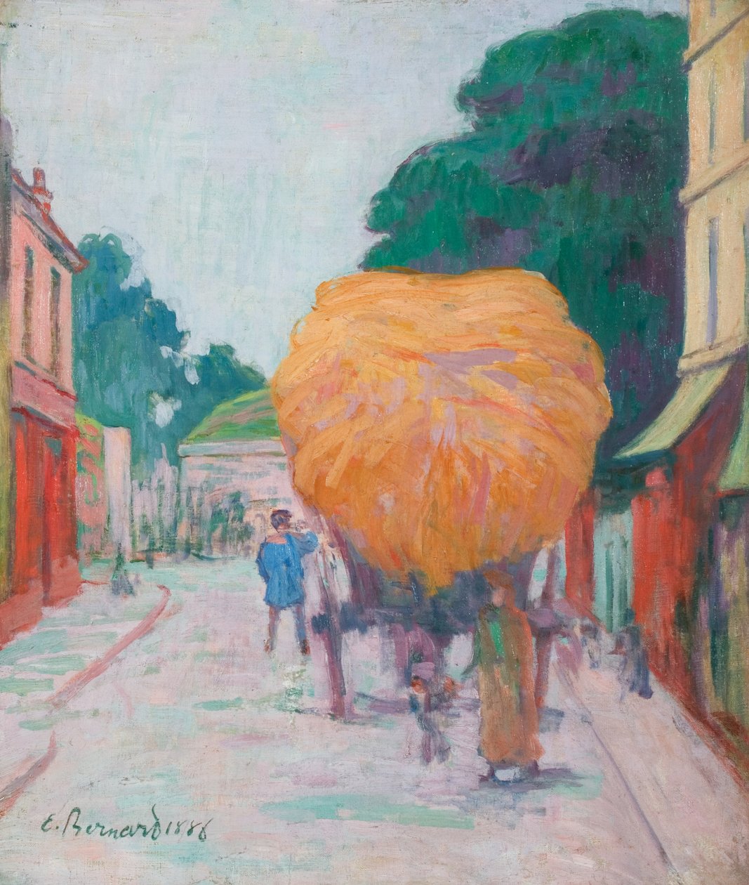 Asnieres kapuja: A széna sárgája, 1886 alkotó: Emile Bernard