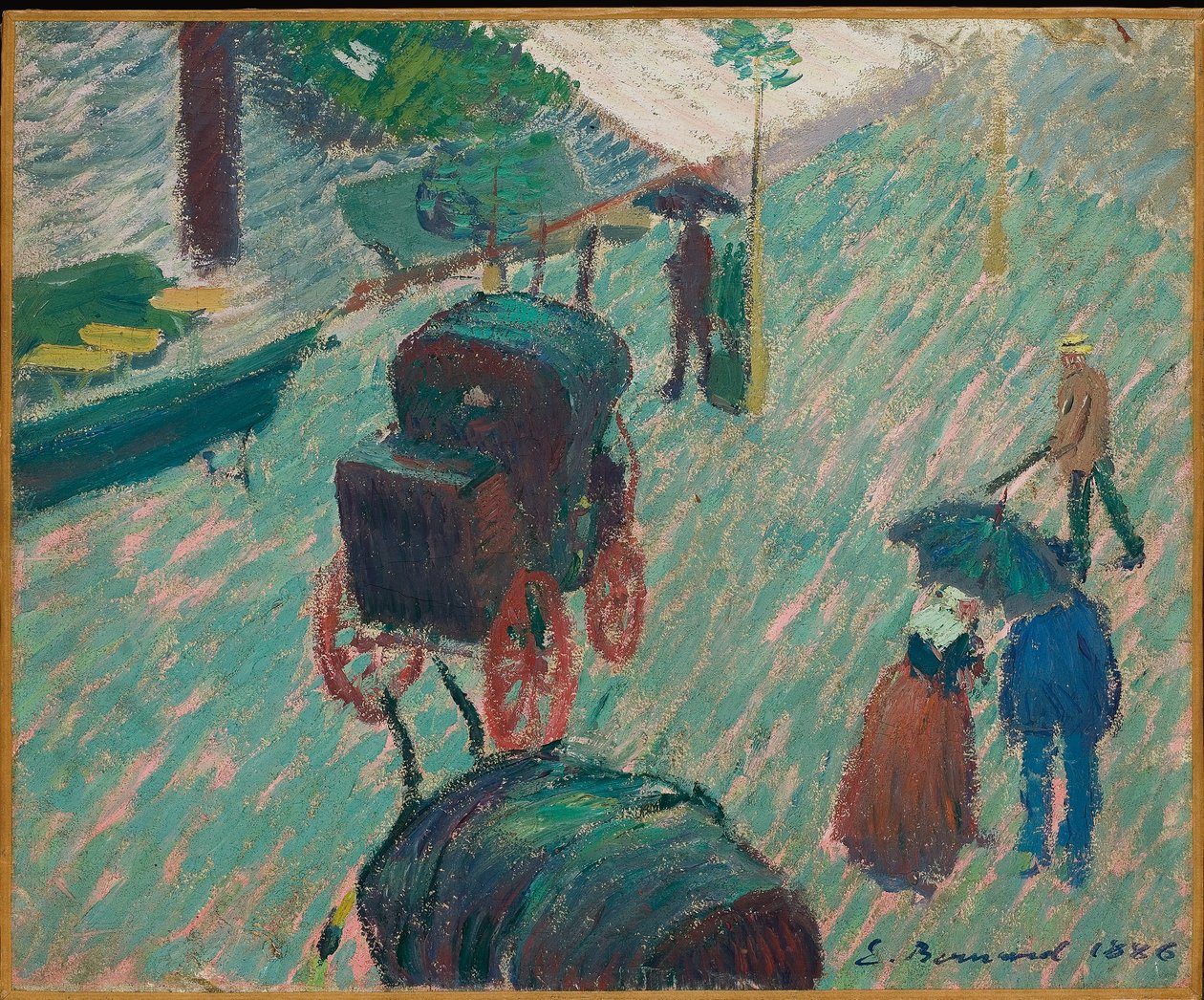 The Public Garden, Mayenne, 1886 alkotó: Emile Bernard