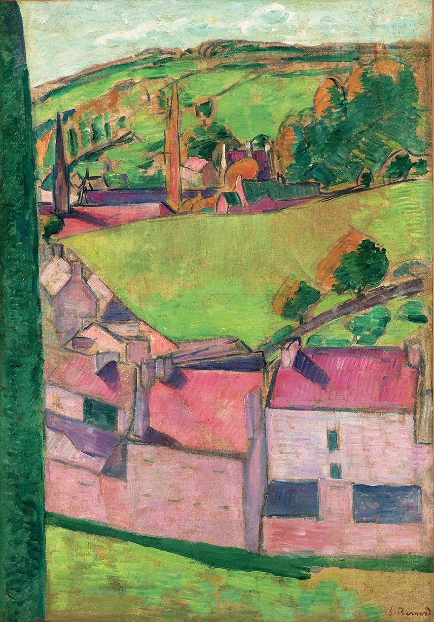 Kilátás a Pont-Avenre alkotó: Emile Bernard