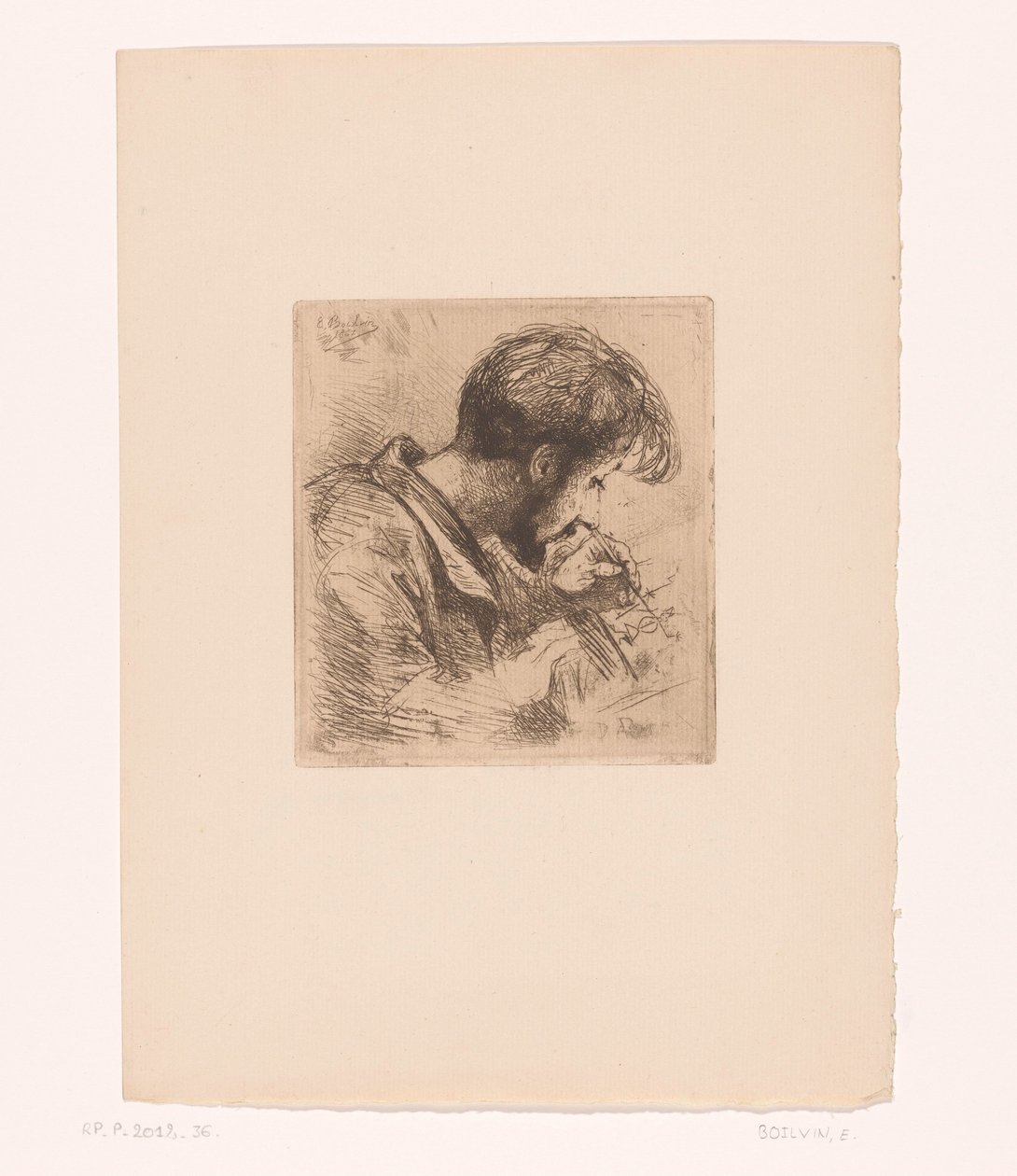 Egy portré Paul Adolphe Rajon alkotó: Emile Boilvin