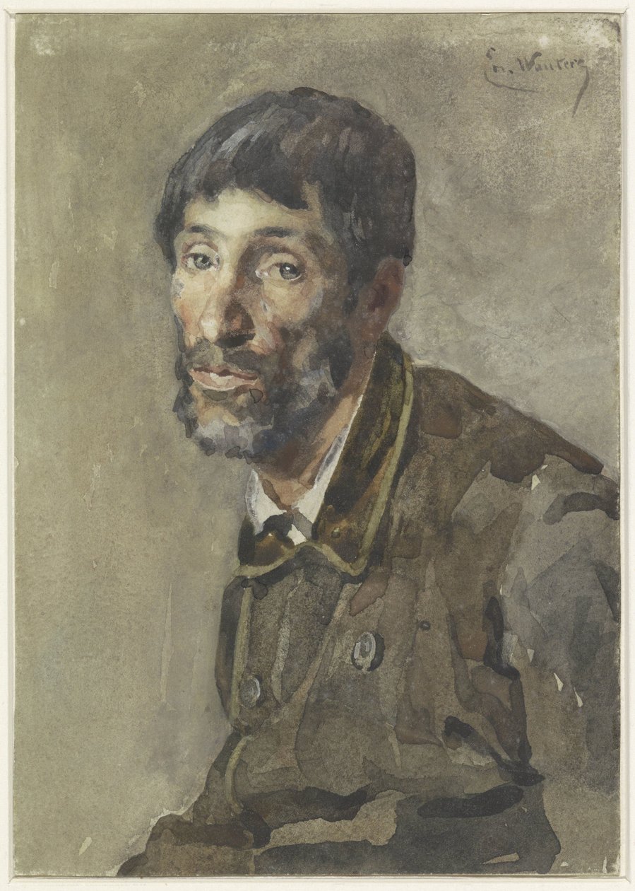 Egy férfi portréja alkotó: Emile Charles Wauters